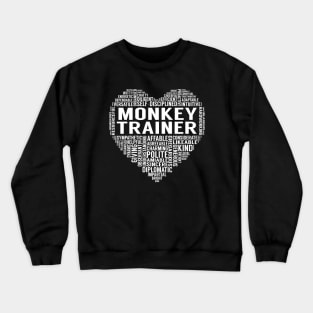 Monkey Trainer Heart Crewneck Sweatshirt